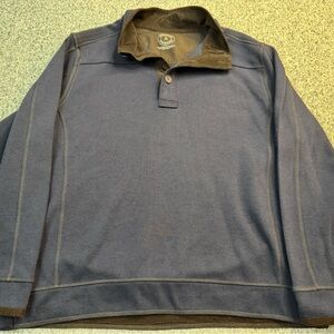 Men's Blue Collared Pullover by [Brand]